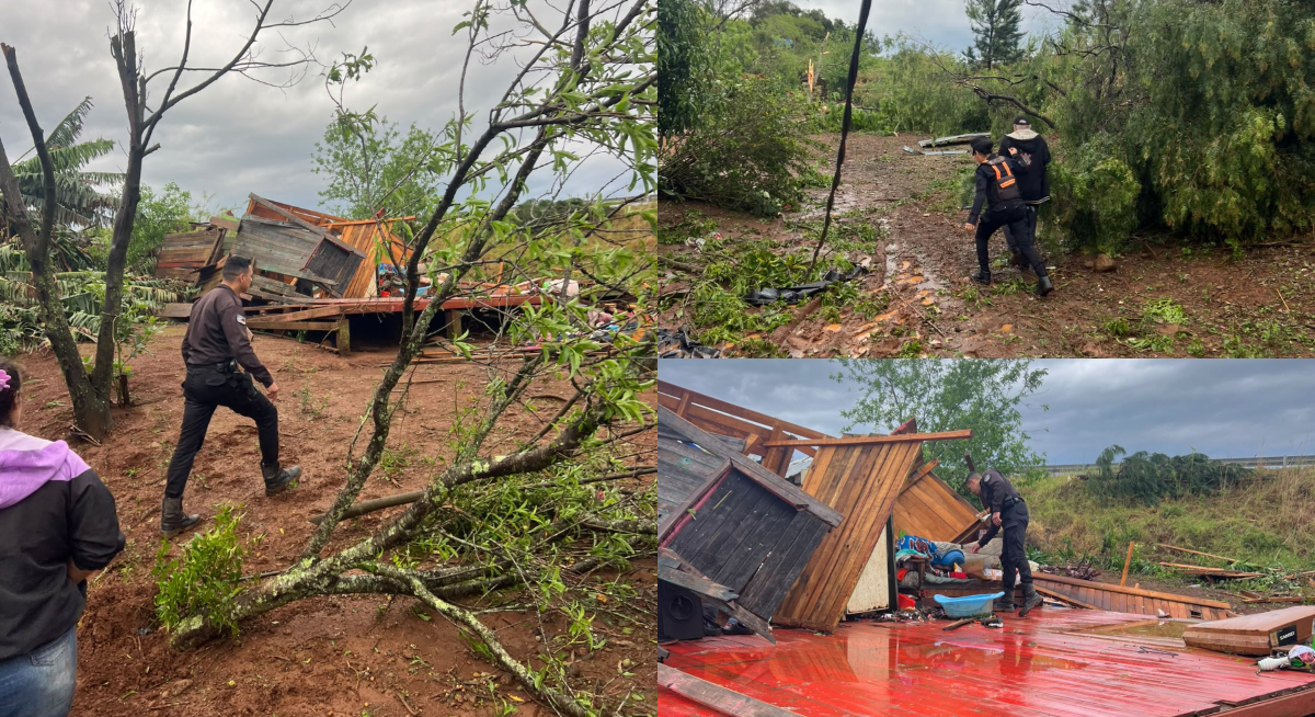 Misiones: temporal de granizo y tornado dejan 480 familias afectadas y una víctima fatal