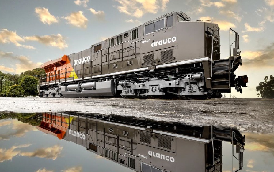 Arauco avanza en Brasil con un ferrocarril de última generación para su megafábrica de celulosa